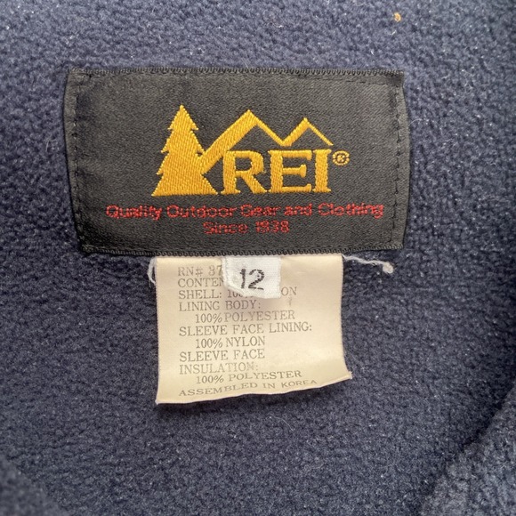 Vintage REI Bomber Jacket Womens L Purple Fleece Lined 90s Gorpcore - Picture 3 of 8